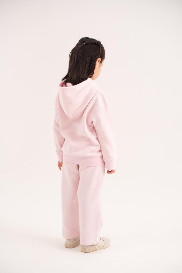 Straight Fit Pants In Baby Pink