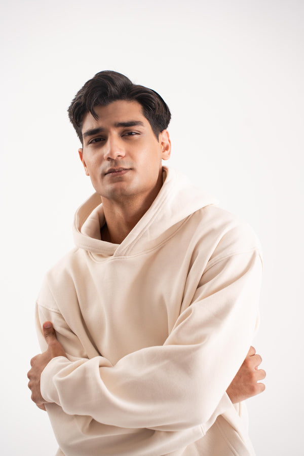 Oversized hoodie in Milky