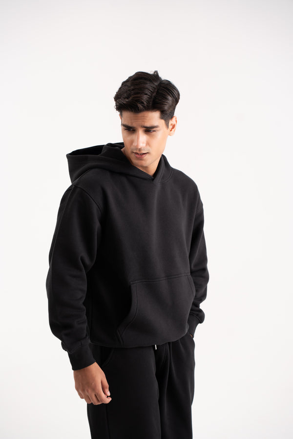 Oversized hoodie in Black