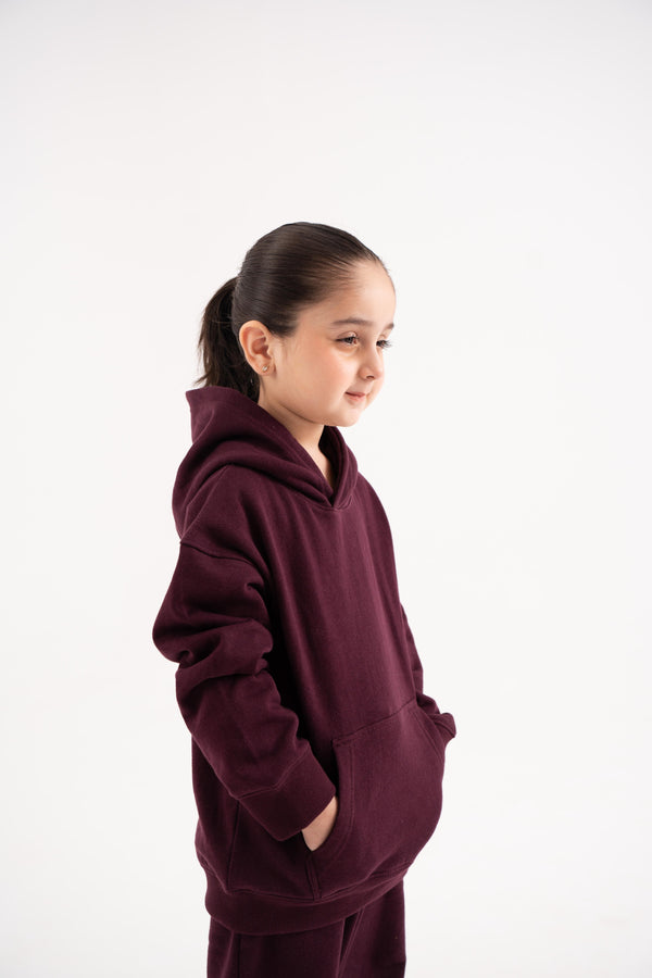 Hoodie in Cherry Lacquer