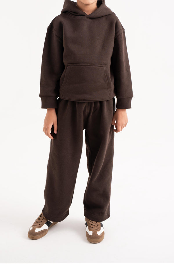 Straight Fit Pants In Dusk Brown