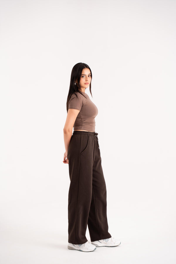 Straight Fit Pants in Dusk Brown