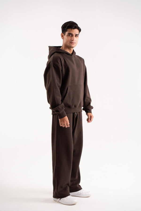 Oversized hoodie In Dusk Brown