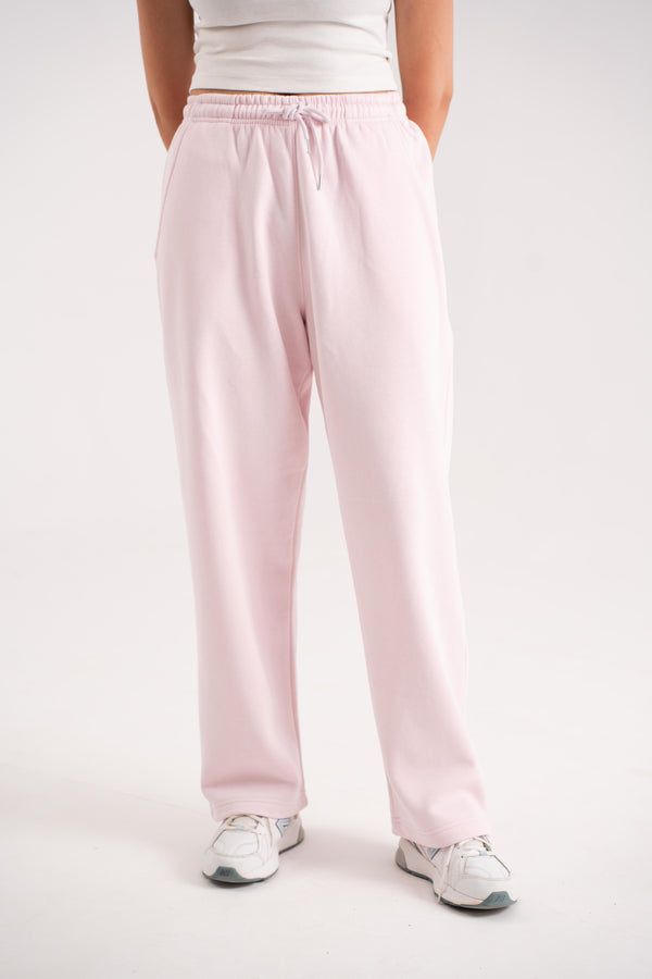 Straight Fit Pants in Baby Pink