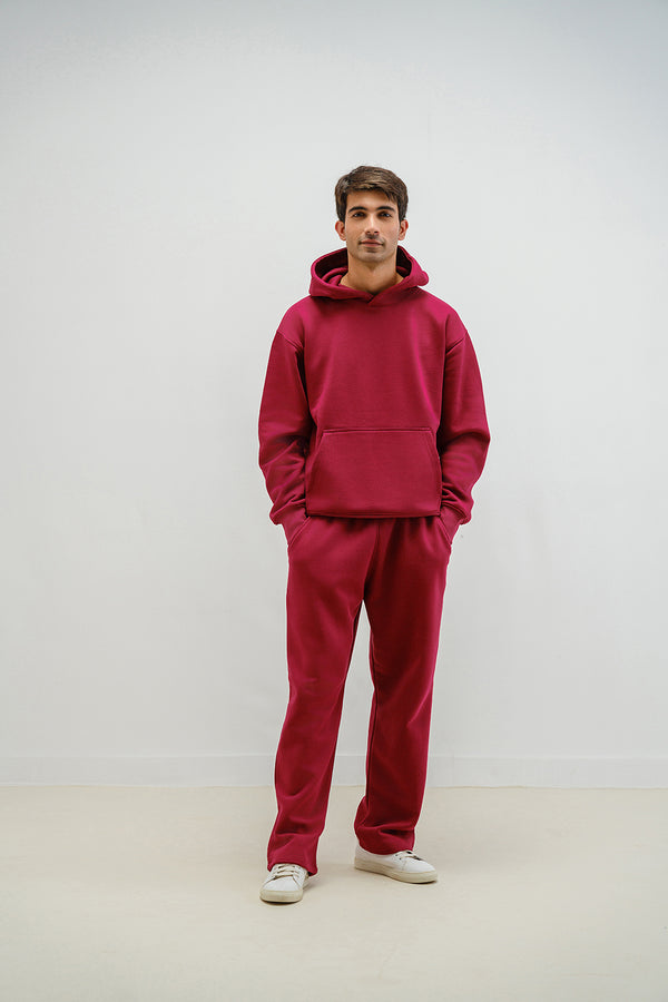 Straight Fit pants in Burgundy