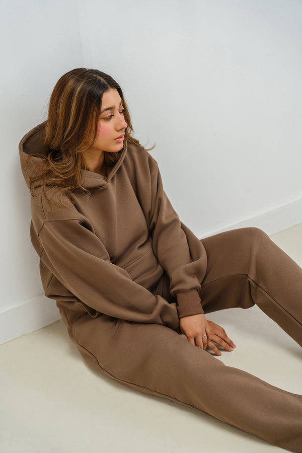 Oversized Hoodie in Mocha