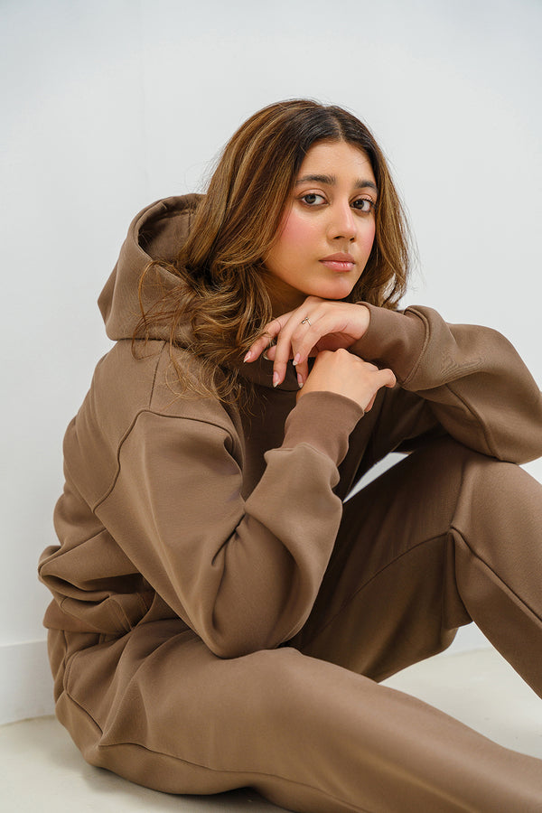 Oversized Hoodie in Mocha