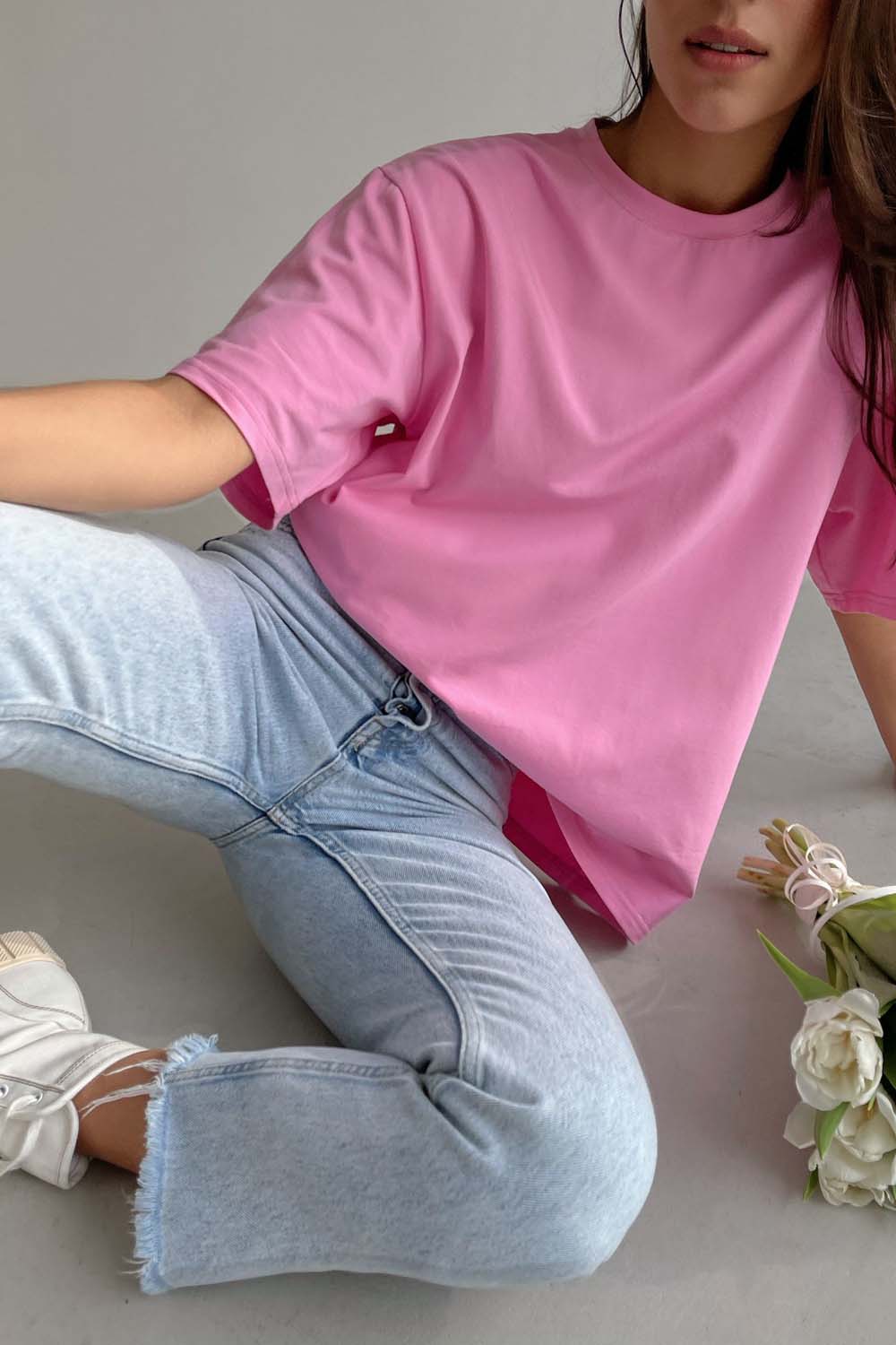 Essential T-Shirt Oversized in Pink