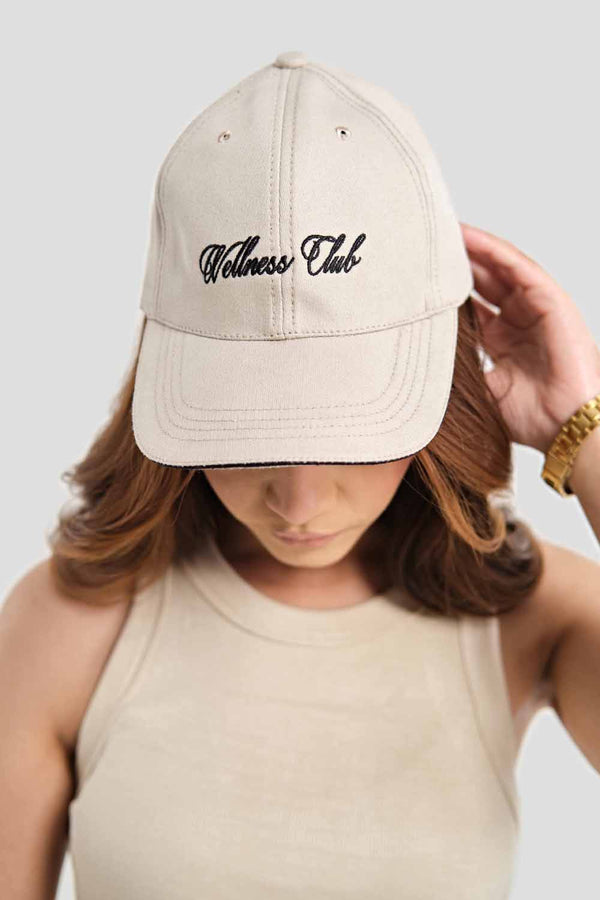 Wellness Club Cap-Beige/Black