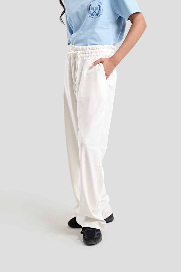 Linen Pull On pants-Milky White