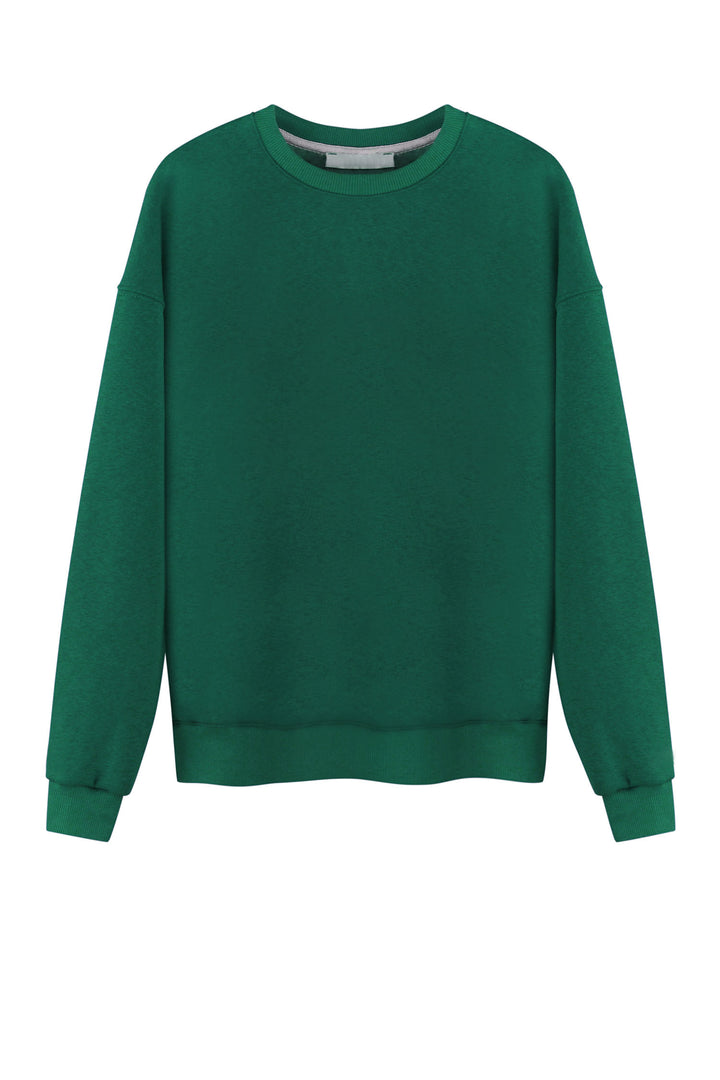 Oversized Sweatshirt in Night-Tide Green - Lahori Athleisure
