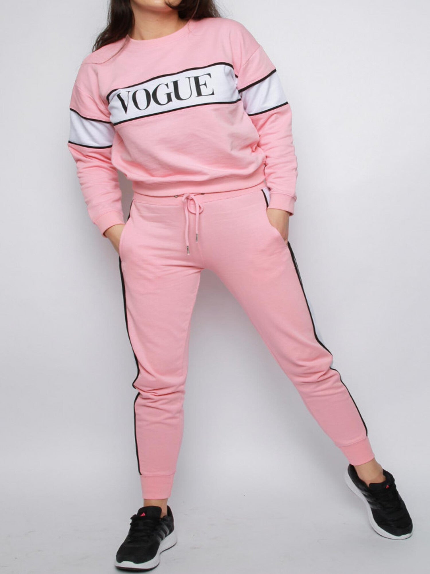 Terry Joggers In Baby Pink - Lahori Athleisure (7129443532953)
