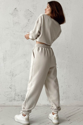 Oversized Sweatshirt in Milky - Lahori Athleisure