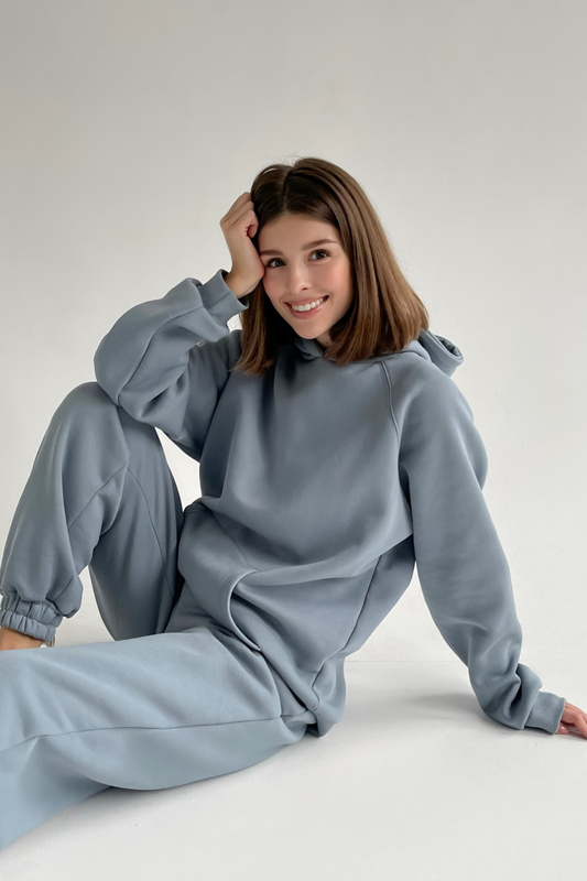 Oversized Hoodie in Arctic - Lahori Athleisure