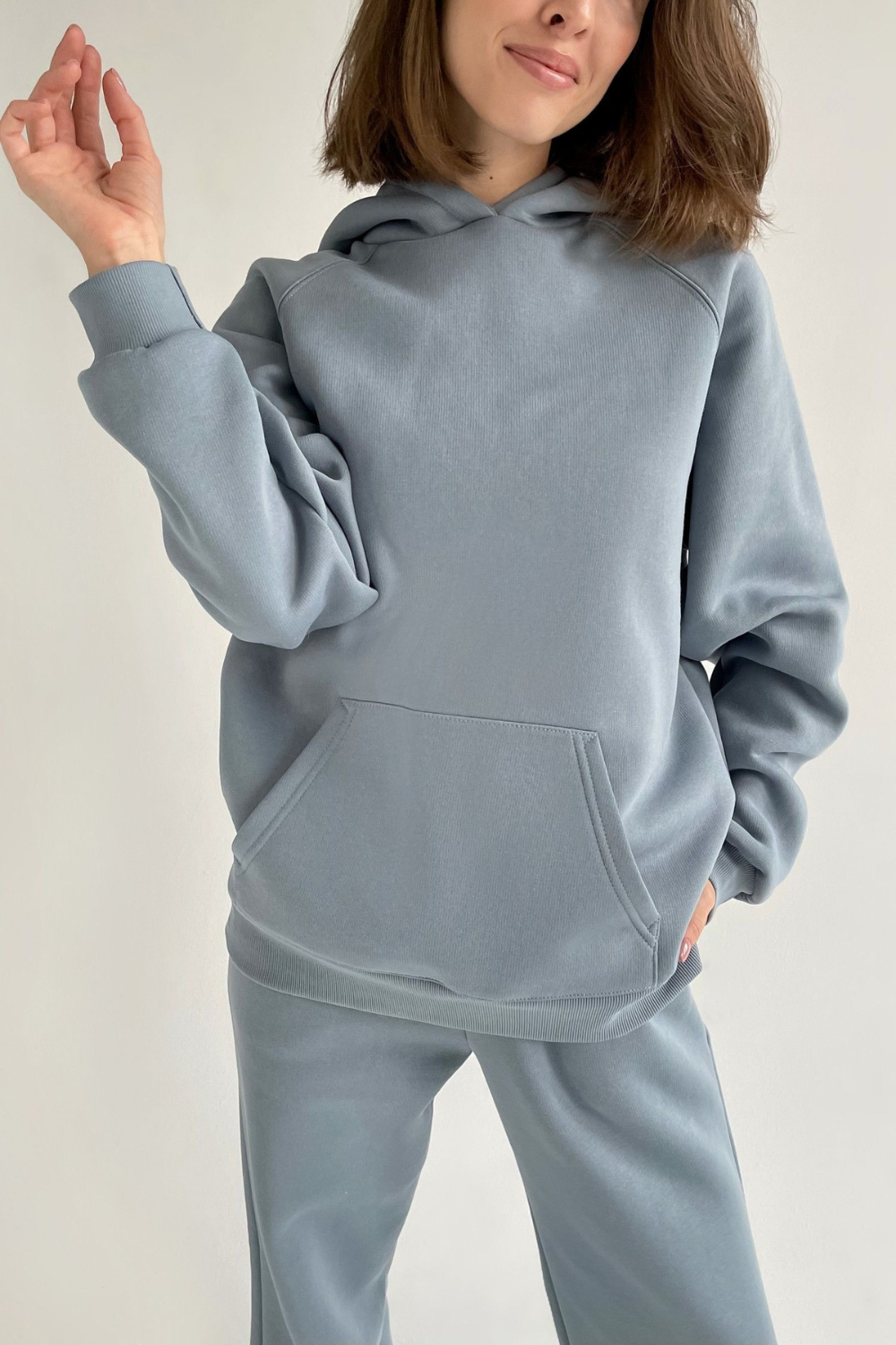 Oversized Hoodie in Arctic - Lahori Athleisure