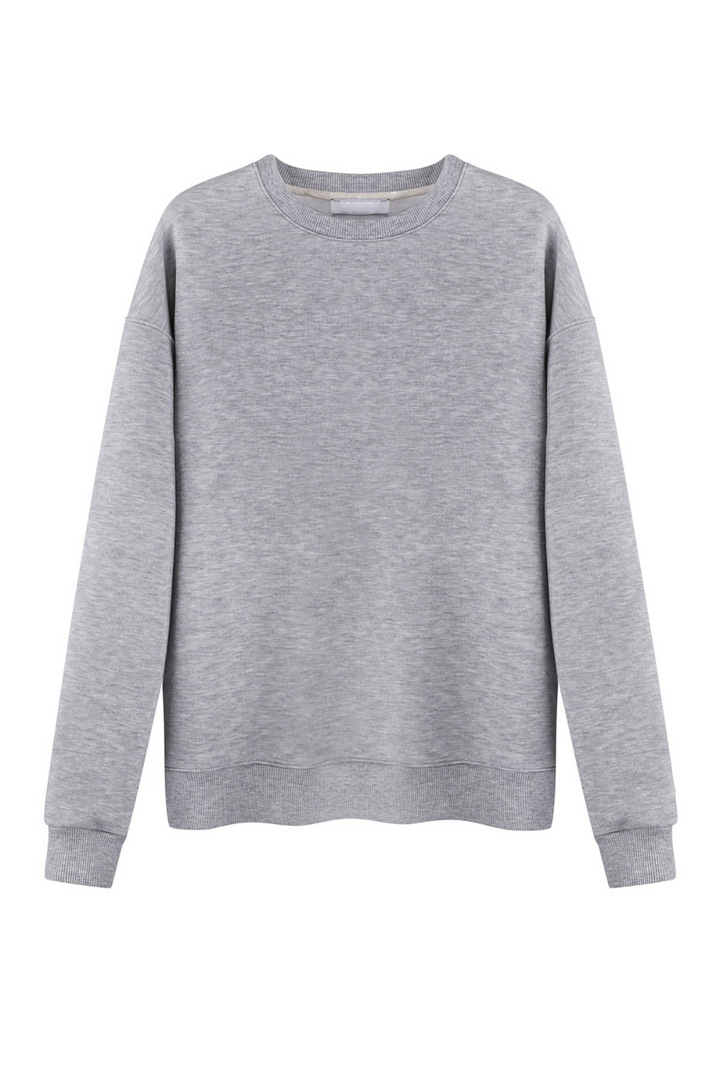 Oversized Sweatshirt in Grey Melange - Lahori Athleisure