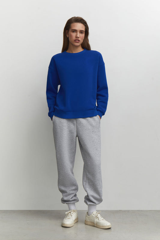 Oversized Sweatshirt in Royal Blue - Lahori Athleisure